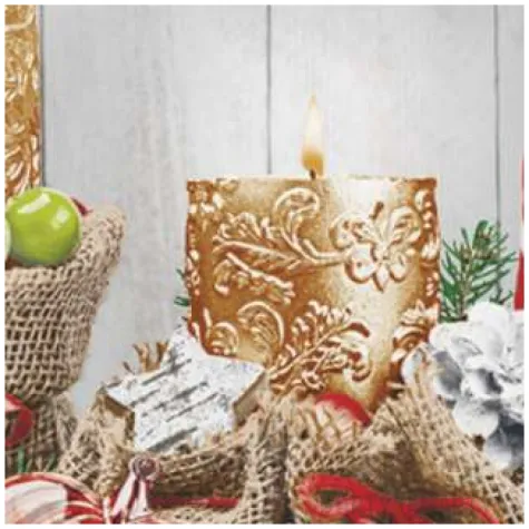 serwetki bombki serca i zlote swiece maki 33 cm 20 szt