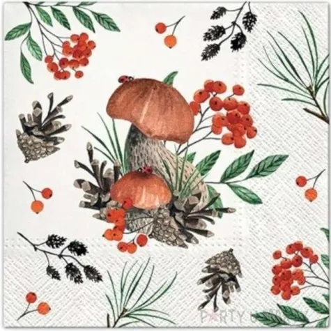 serwetki borowiki paw 33 cm 20 szt