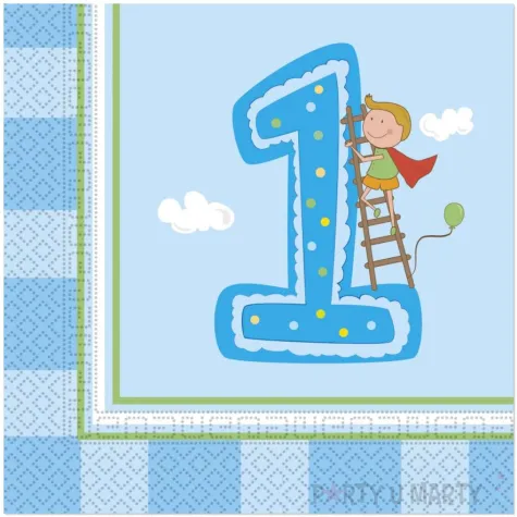 serwetki boys first birthday procos 33 cm 20 szt