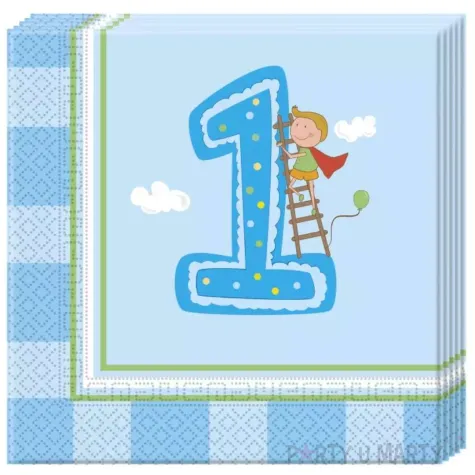 serwetki boys first birthday procos 33 cm 20 szt