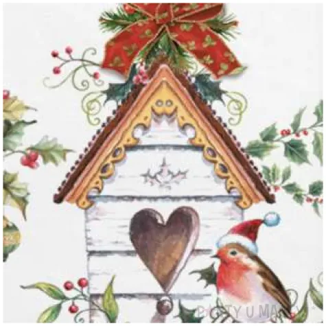 serwetki bozonarodzeniowy karmnik dla ptakow maki 33 cm 20 szt