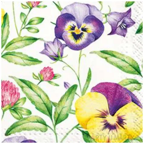 serwetki bratki paw 33 cm 20 szt