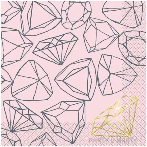 serwetki bride to be unique 33 cm 16 szt