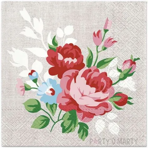 serwetki bukiet kwiatow paw 33 cm 20 szt