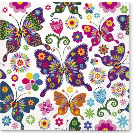 serwetki bukiet kwiatow paw 33 cm 20 szt