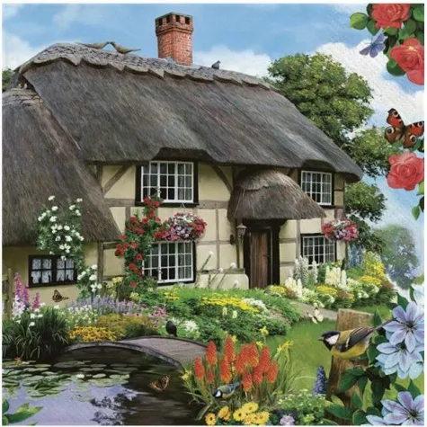 serwetki chatka na wsi maki 33 cm 20 szt