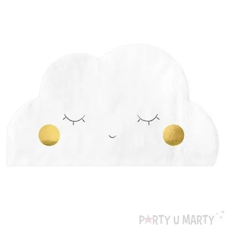 serwetki chmurki biale partydeco 32 cm 20 szt