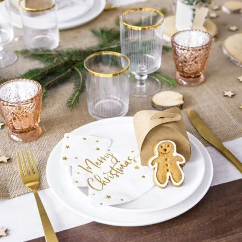 serwetki choinka merry christmas partydeco 16 cm 20 szt