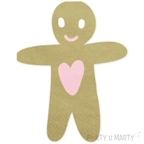 serwetki ciasteczkowy ludzik partydeco 16x13 cm 20 szt