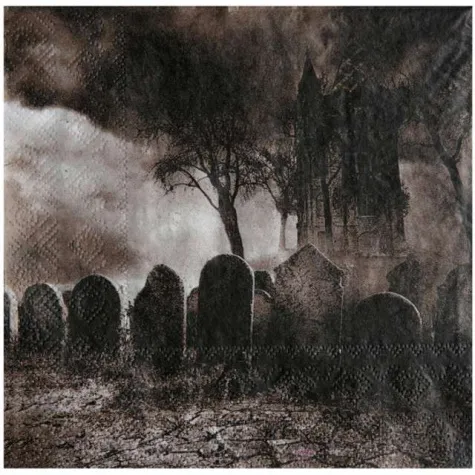serwetki cmentarzysko halloween santex 33 cm 20 szt