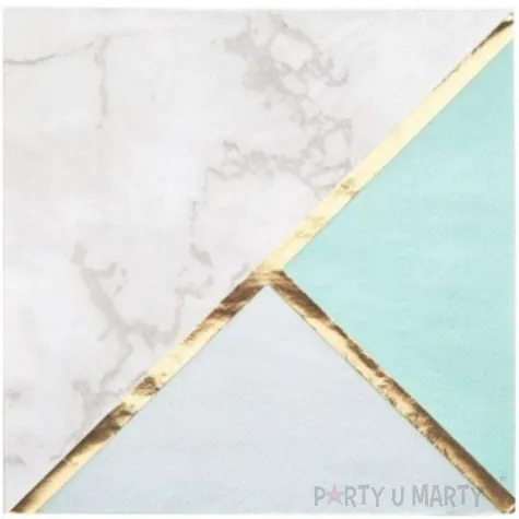 serwetki colour block mint neviti 33 cm 16 szt