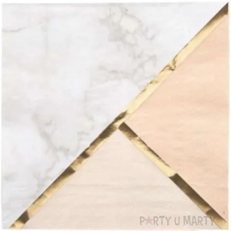 serwetki colour block peach neviti 33 cm 16 szt