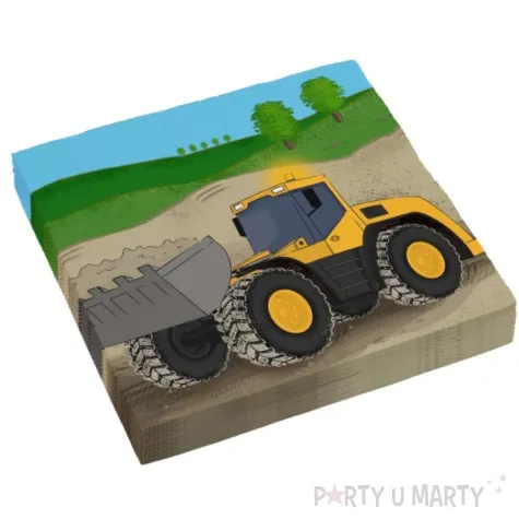 serwetki construction budowa amscan 33 cm 16 szt