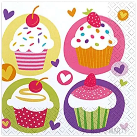 serwetki cupcake 33 cm 20 szt