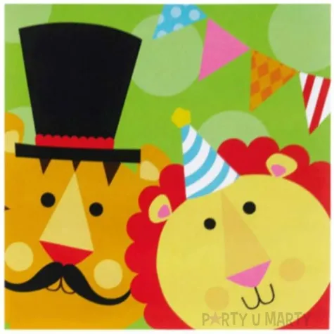 serwetki cyrk fisher price 33 cm 20 szt