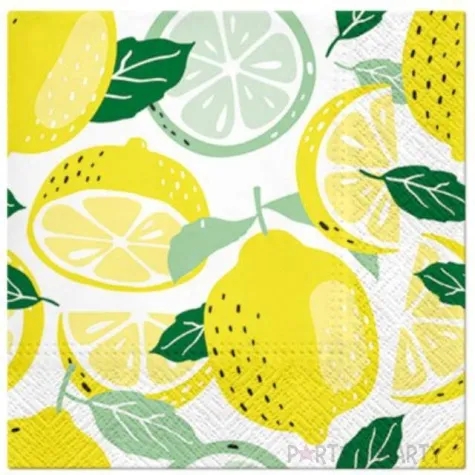 serwetki cytryny paw 33 cm 20 szt