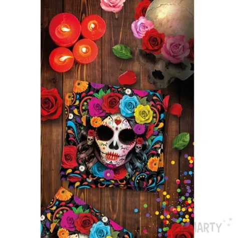 serwetki czaszka dia de los muertos guirca 33 x 33 cm 12szt