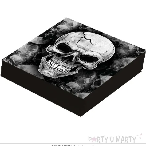 serwetki czaszki halloween guirca 33 x 33 cm 12 szt
