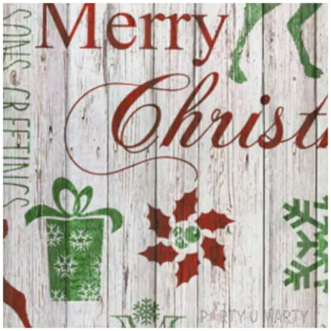 serwetki czerwone i zielone renifery maki 33 cm 20 szt