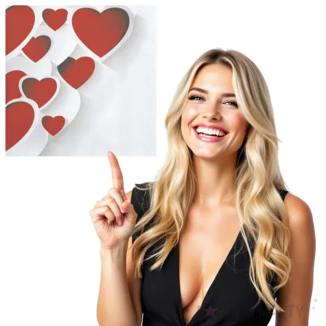 serwetki czerwone serca 3d maki 33 cm 20 szt