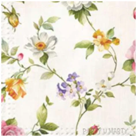 serwetki czule roze paw 33 cm 20 szt