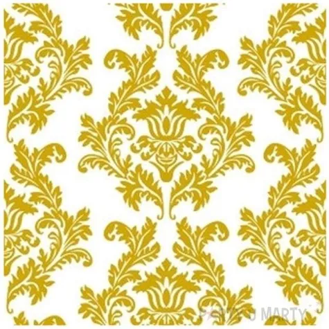 serwetki damask bialo zlote maki 33 cm 20 szt