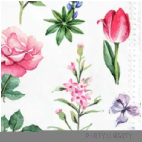 serwetki dary ogrodu paw 33 cm 20 szt