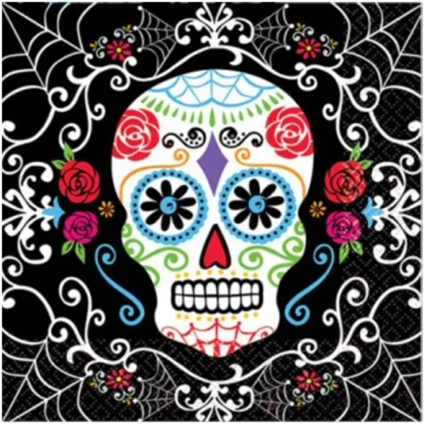 serwetki day of the dead amscan 33 cm 20 szt