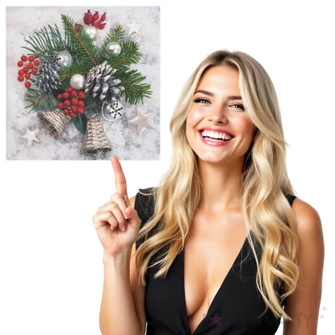 serwetki dekoracja swiateczna maki 33 cm 20 szt