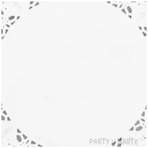 serwetki dekoracyjne azurowe biale arpex 20 cm 12 szt