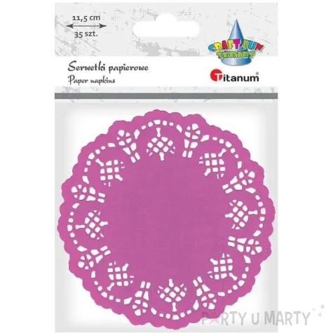 serwetki dekoracyjne classic fioletowe titanum 11 5 cm 35 szt