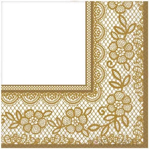 serwetki delicate lace amscan 33 cm 16 szt