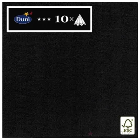 serwetki dinner brillance czarne 40 cm 10 szt