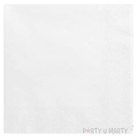 serwetki dinner classic biale 40 cm 20 szt