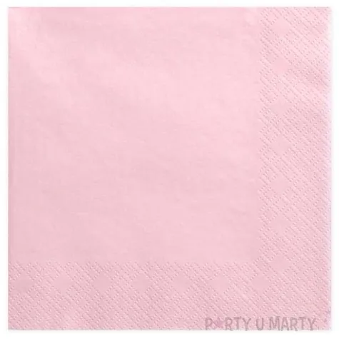 serwetki dinner classic rozowe jasne pudrowe 40 cm 20 szt