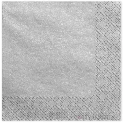 serwetki dinner classic srebrne metalizowane 40 cm 20 szt