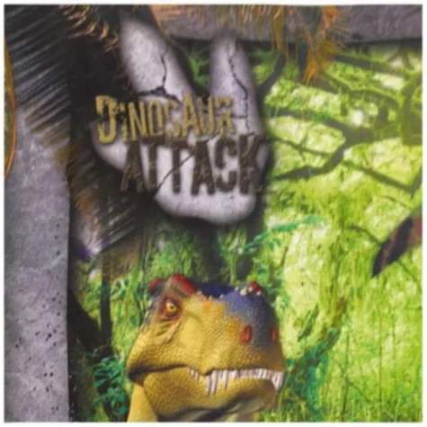 serwetki dinozaury dinosaur attack 33 cm amscan 16 szt