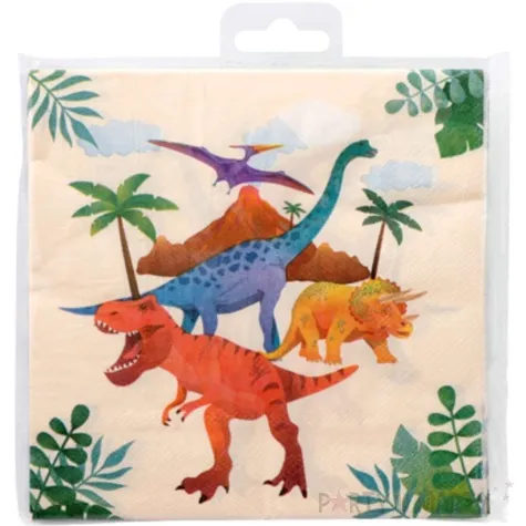 serwetki dinozaury pd dino pd party 33 cm 16 szt