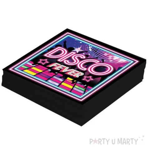 serwetki disco fever lata 80 guirca 33 cm 12 szt