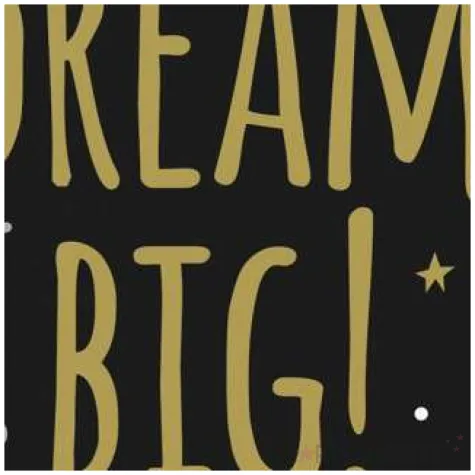 serwetki dream big czarno zlote unique 25 cm 16 szt