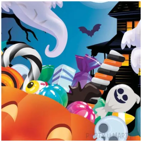 serwetki dynie i duchy halloween guirca 33 cm 12 szt