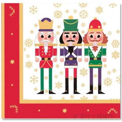 serwetki dziadek do orzechow guirca 33 cm 12 szt