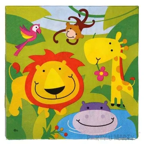 serwetki dzungla 33 cm fyasa 20 szt