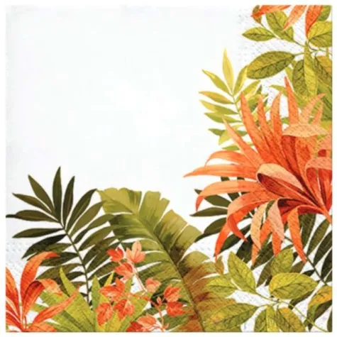 serwetki egzotyczna ramka paw 33 cm 20 szt