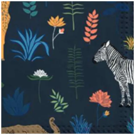 serwetki egzotyczne zwierzeta paw 33 cm 20 szt