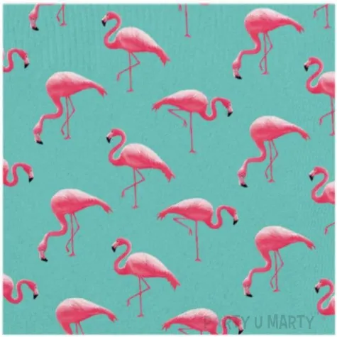 serwetki flamingi amscan 33 cm 20 szt