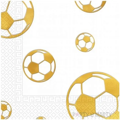 serwetki football gold procos 33 cm 20 szt