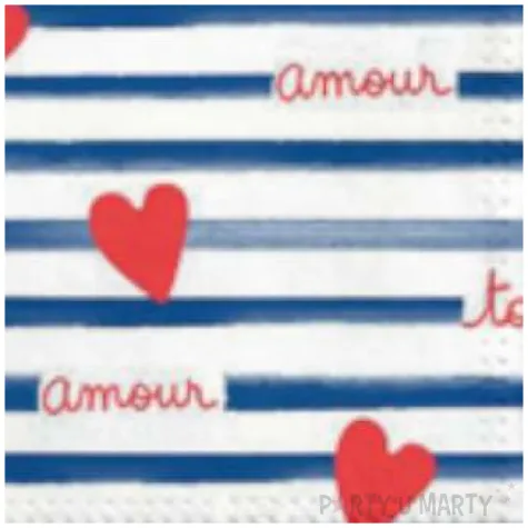 serwetki francuskie amour toujours paw 33 cm 20 szt