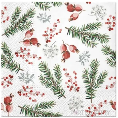 serwetki galazki boze narodzenie paw 33 cm 20 szt