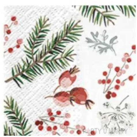 serwetki galazki boze narodzenie paw 33 cm 20 szt